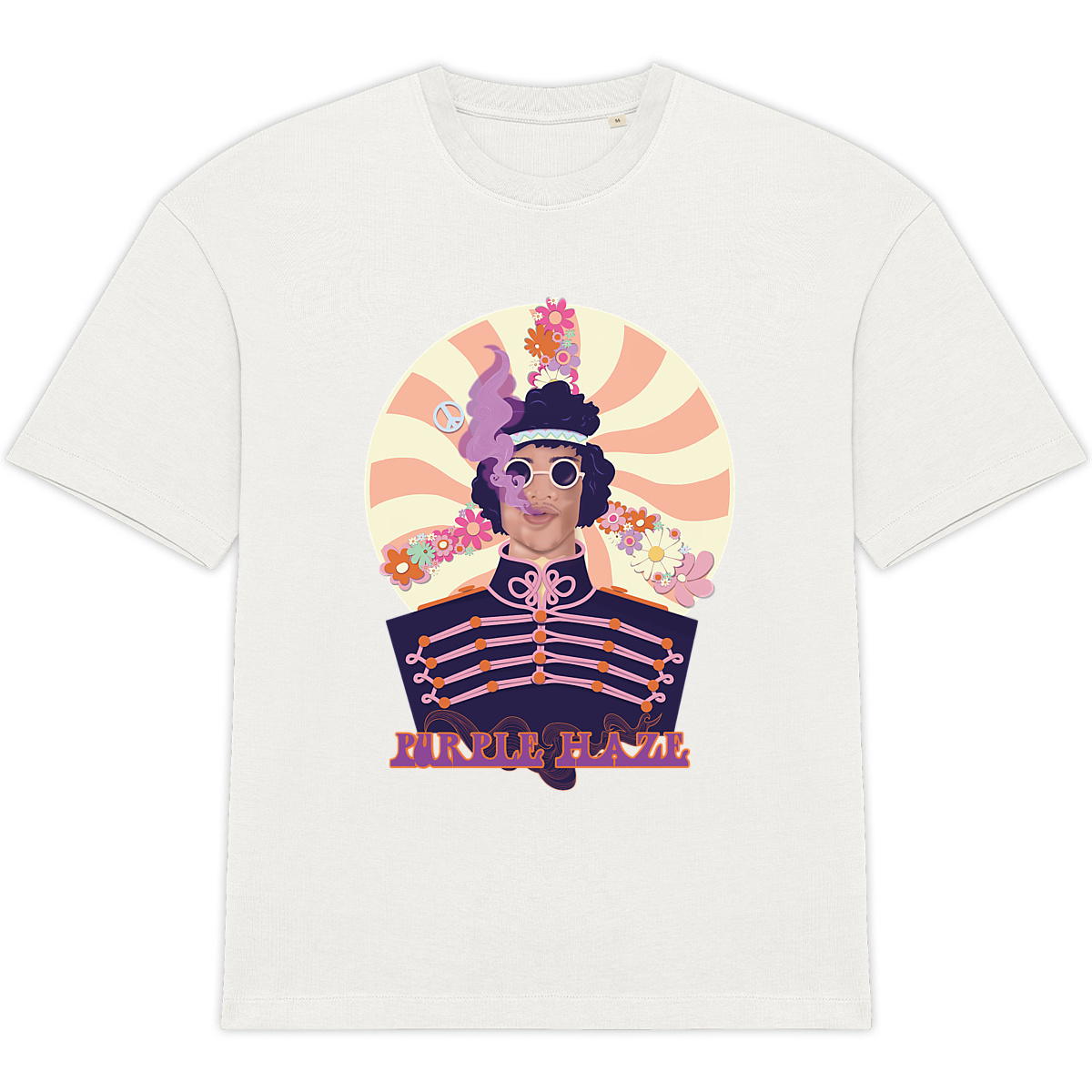 Image back T-shirt Oversize - Purple Haze