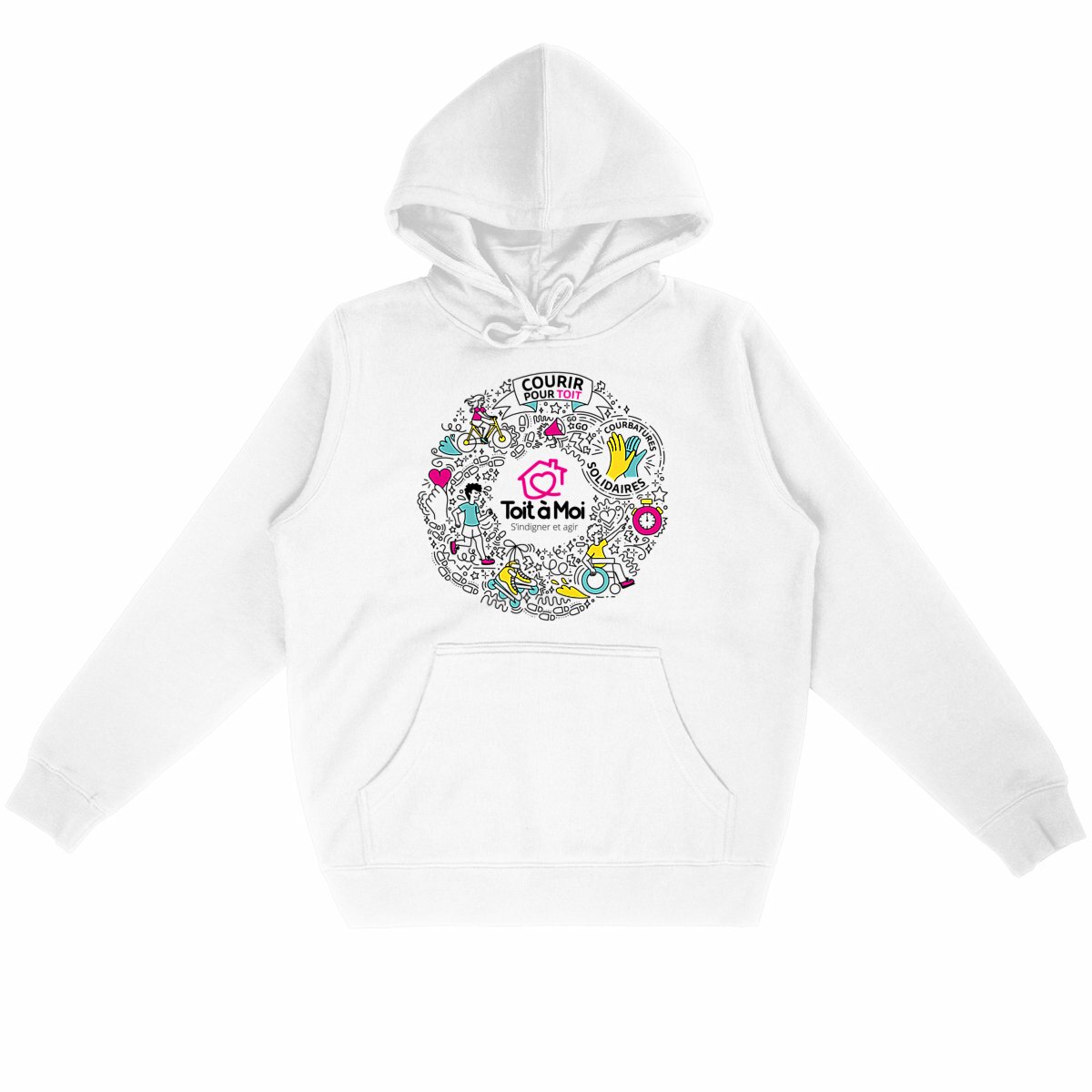 Image back Sweat officiel Courir pour Toit 2026 - Unisexe