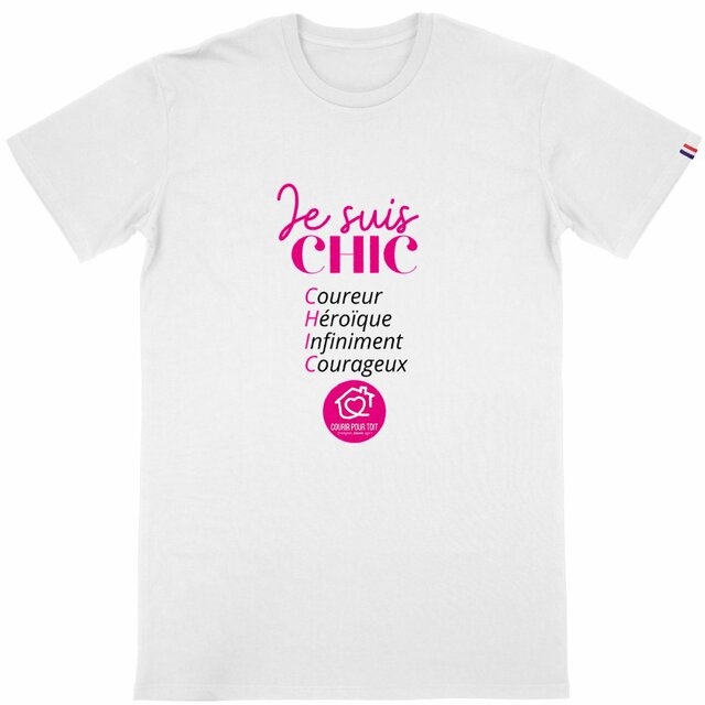 Image front T-shirt "Je suis chic" | Made in France | Homme