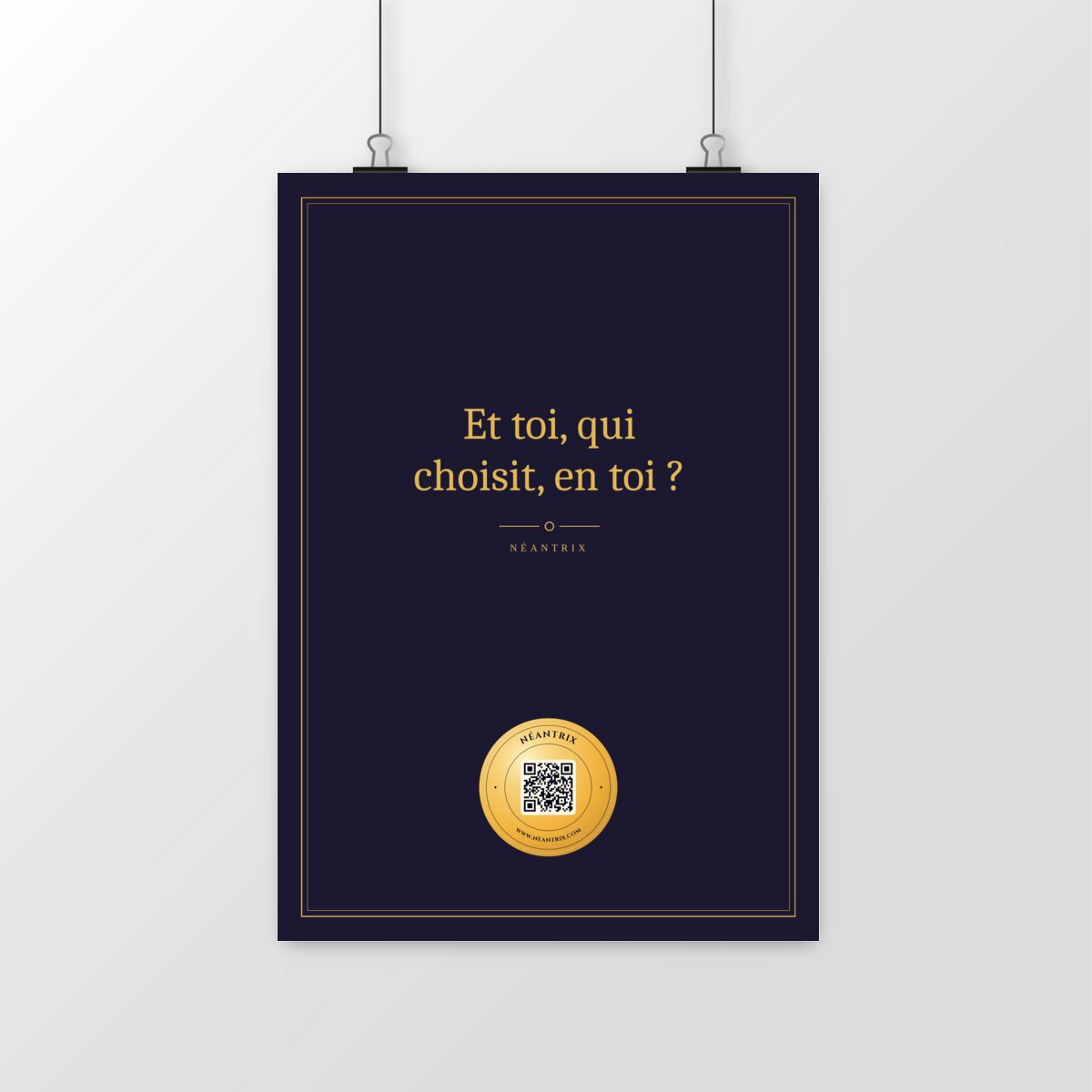 Poster Et toi, qui choisit, en toi ?