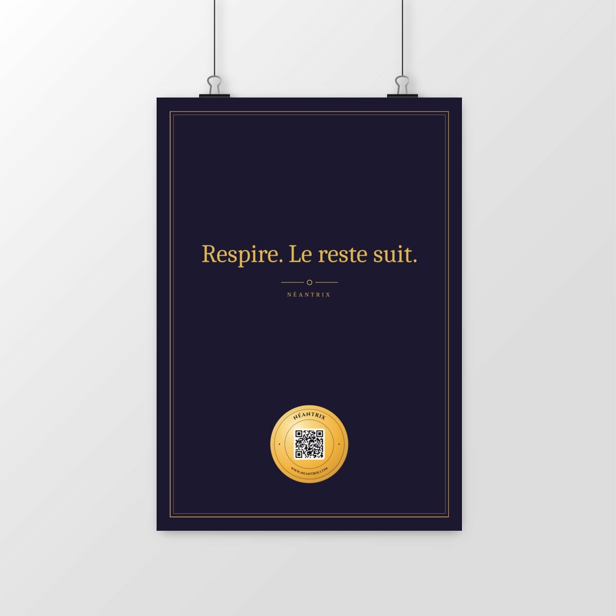 Poster Respire. Le reste suit.
