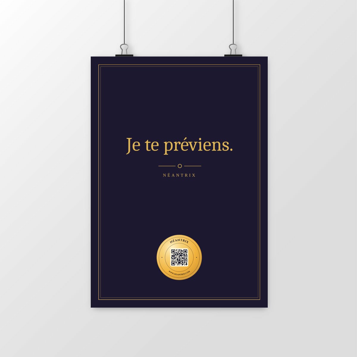 Poster Je te préviens.