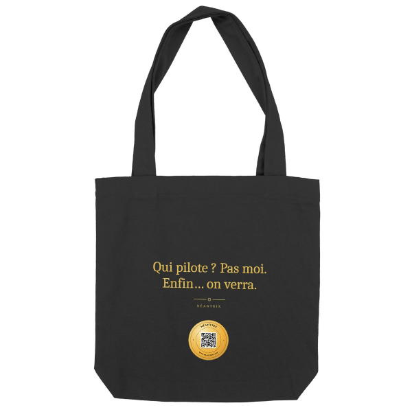 Tote bag Qui pilote ?