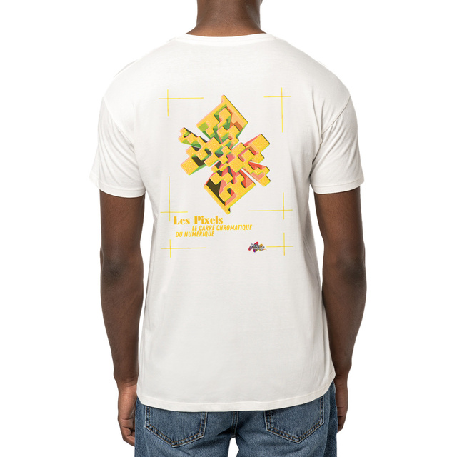Image front T-shirt - Tableau 3D - Carré Chromatique