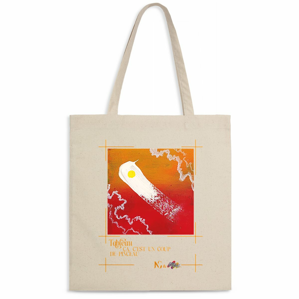 Image back Tote-bag léger - Tableau - Coup de Pinceau