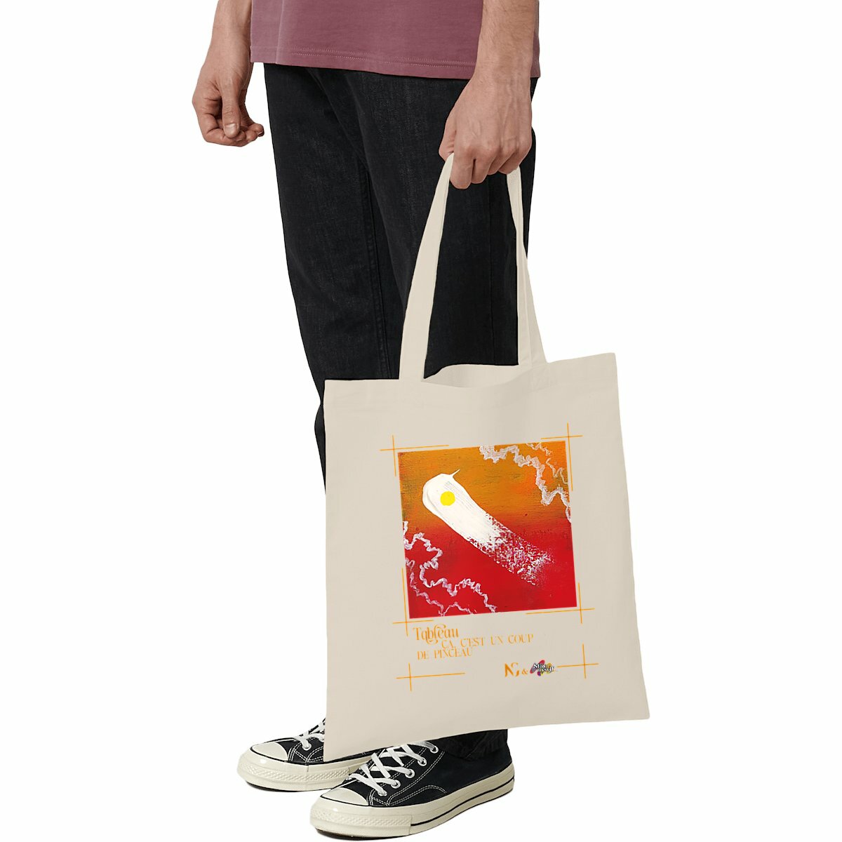Image front Tote-bag léger - Tableau - Coup de Pinceau