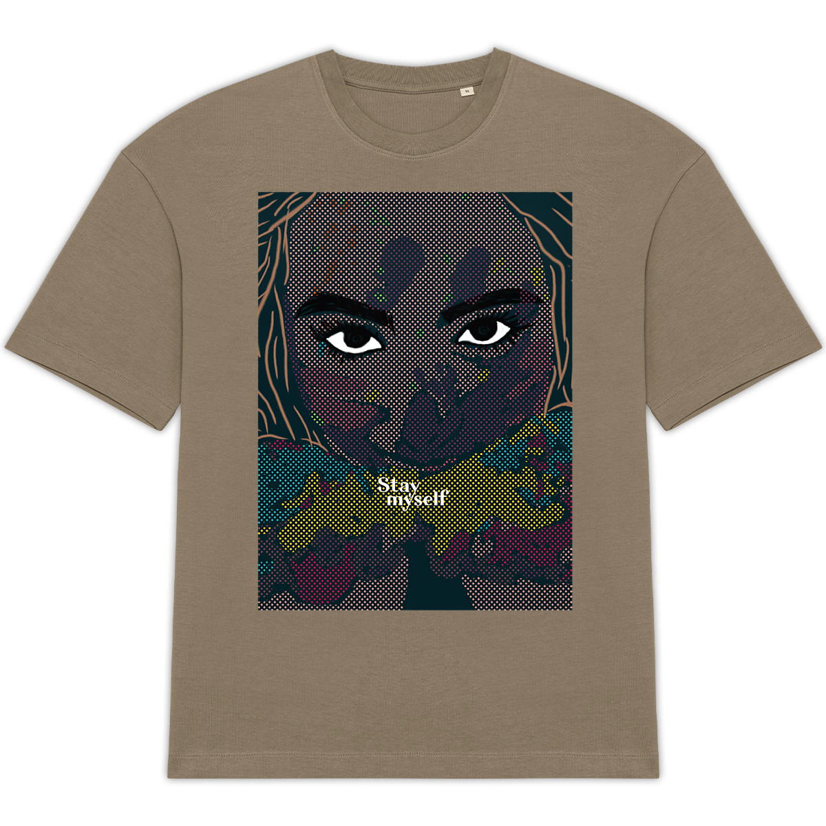 Image back T-shirt Oversize - Festival Color