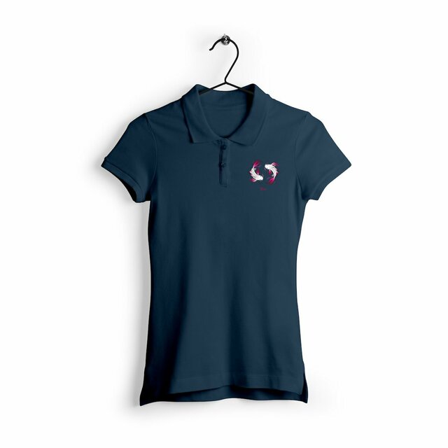 Image back Polo Femme - Double Carpe Koi