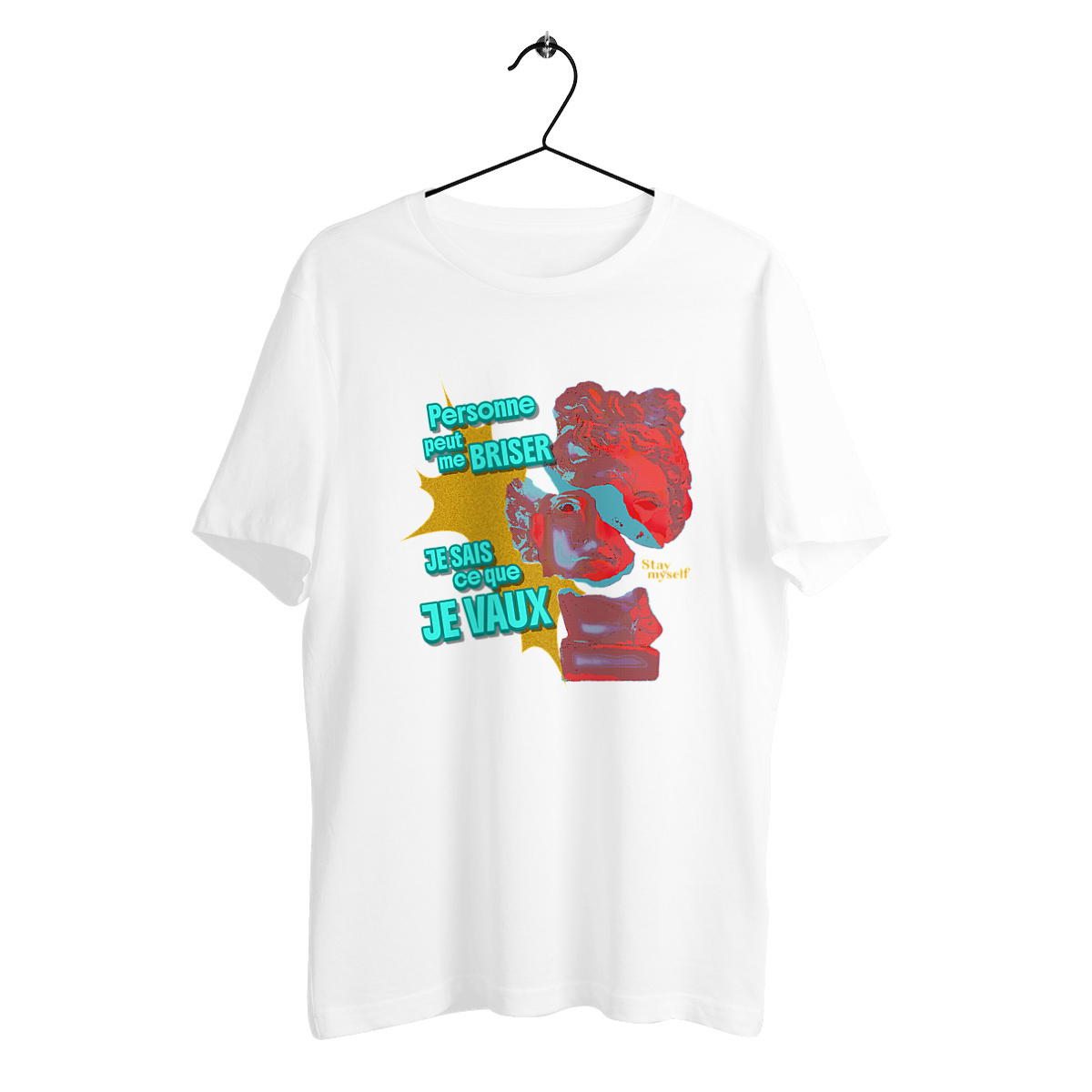 Image back T-shirt épais - STATUER no excuses - Moi même