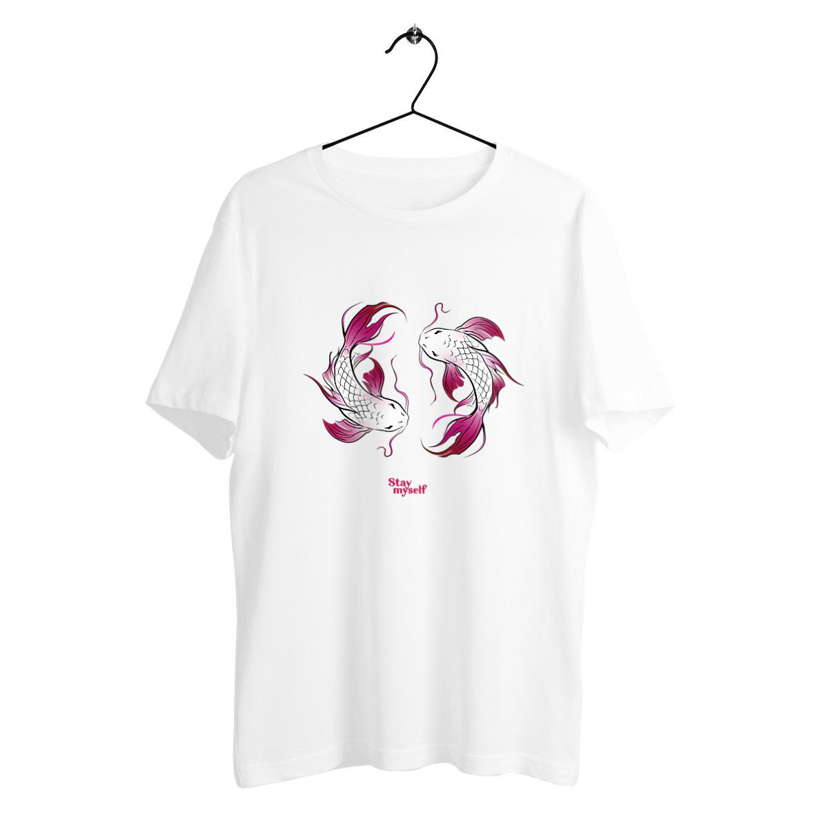Image back T-shirt épais -  Double Carpe Koi