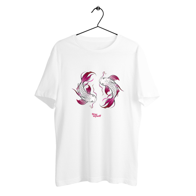 Image back T-shirt épais -  Double Carpe Koi