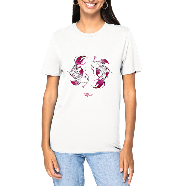 Image front T-shirt épais -  Double Carpe Koi