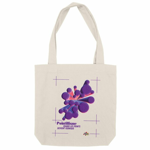 Image back Tote-bag - Tableau 3D - Points Iconiques