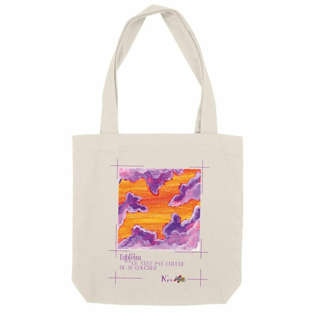 Image back Tote-bag - Tableau - Pas l'heure du couché