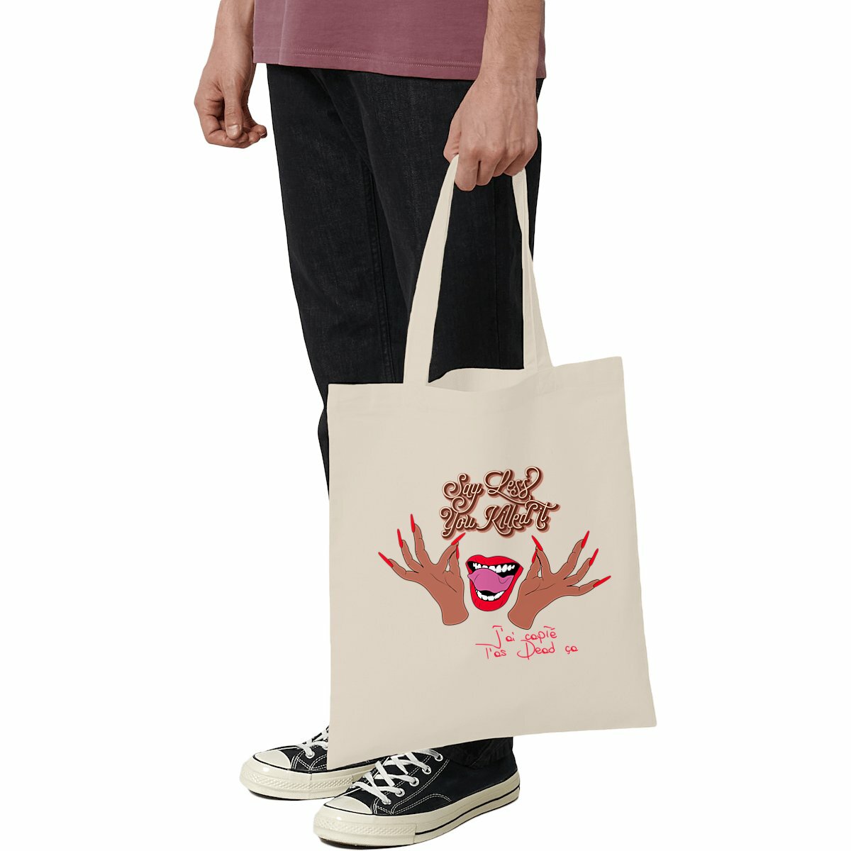 Image front Tote-bag léger - You Killed it - red