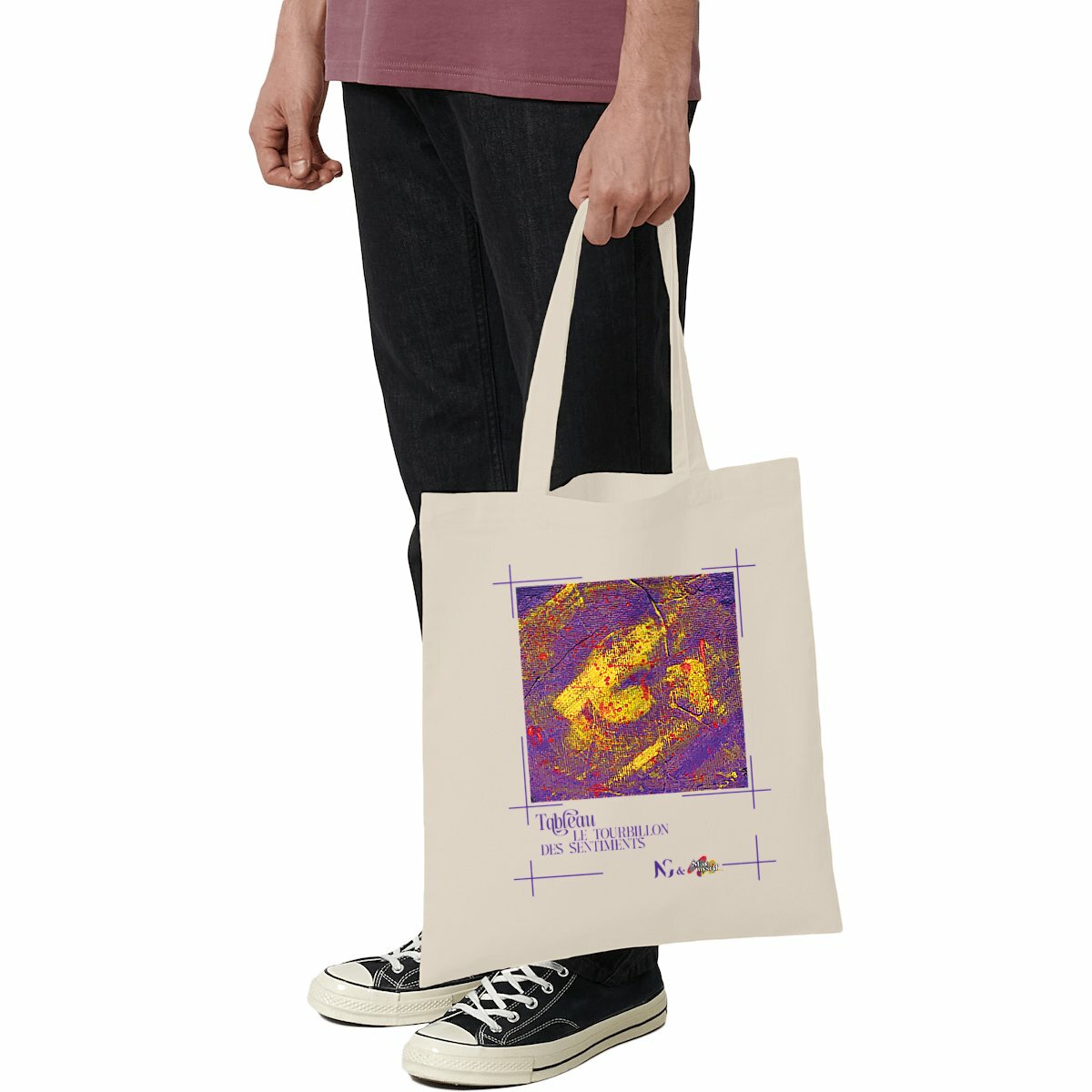 Image front Tote-bag léger - Tableau - Tourbillon