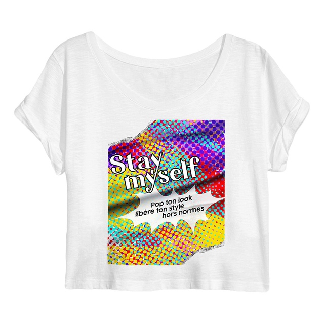 Image back Crop Top - Stay myself 2.0