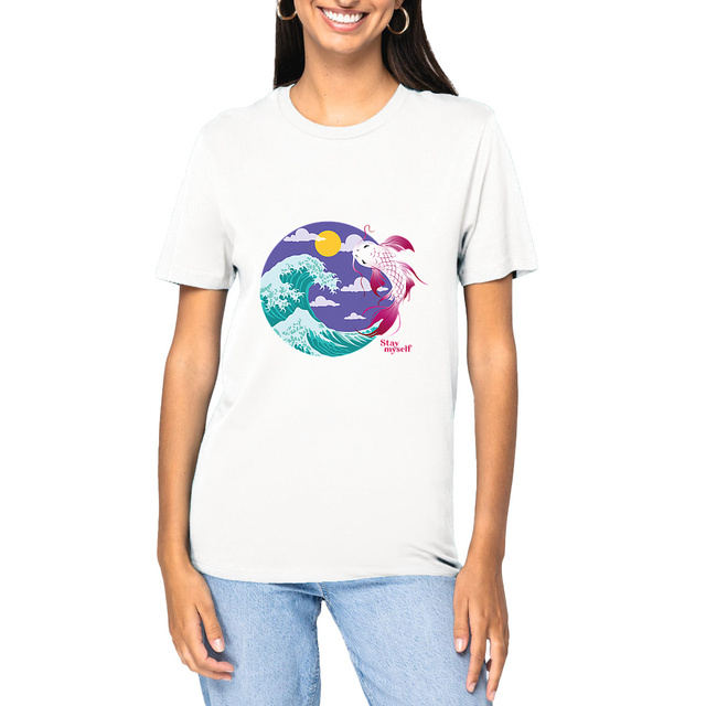 Image front T-shirt épais - Circle Carpe Koi