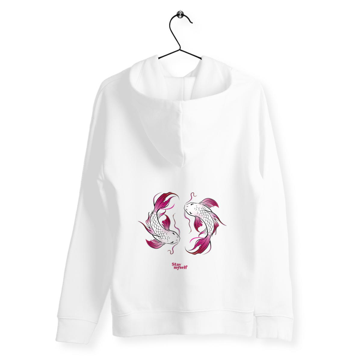 Image back Sweat à capuche - Double Carpe Koi