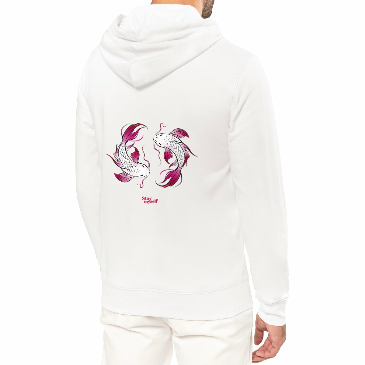 Image front Sweat à capuche - Double Carpe Koi