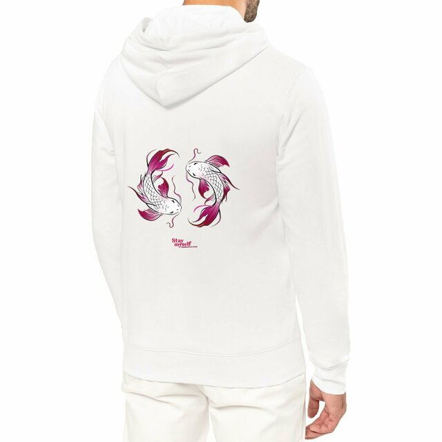Image front Sweat à capuche - Double Carpe Koi