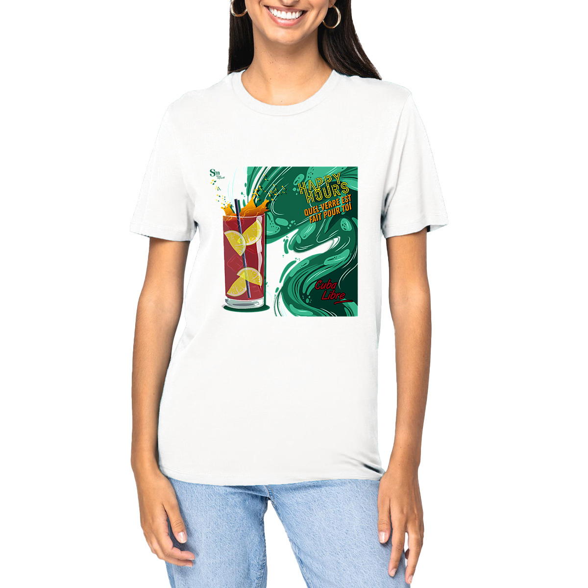 Image front T-shirt épais - Happy Hours - Cuba Libre