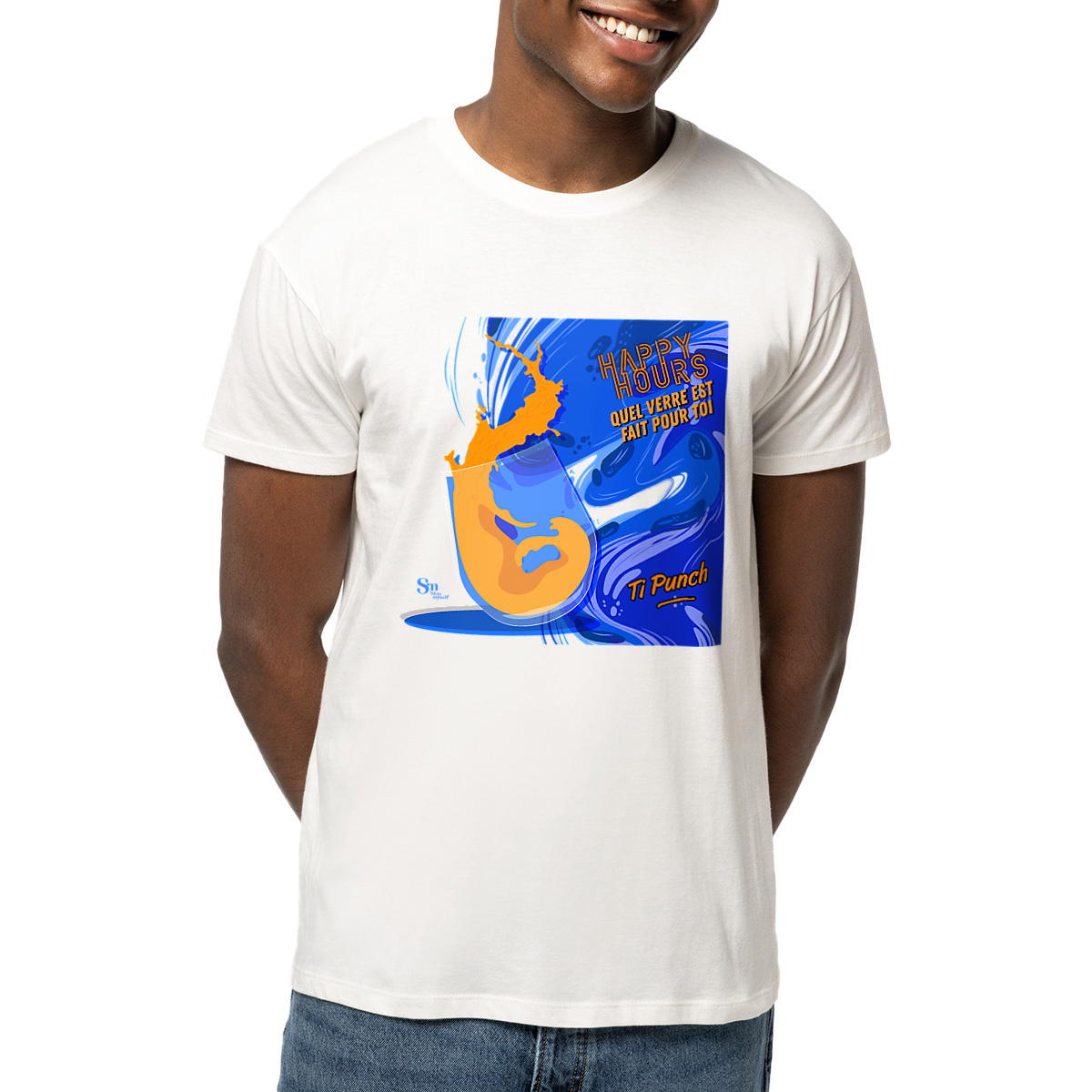 Image front T-shirt - Happy Hours - Ti Punch