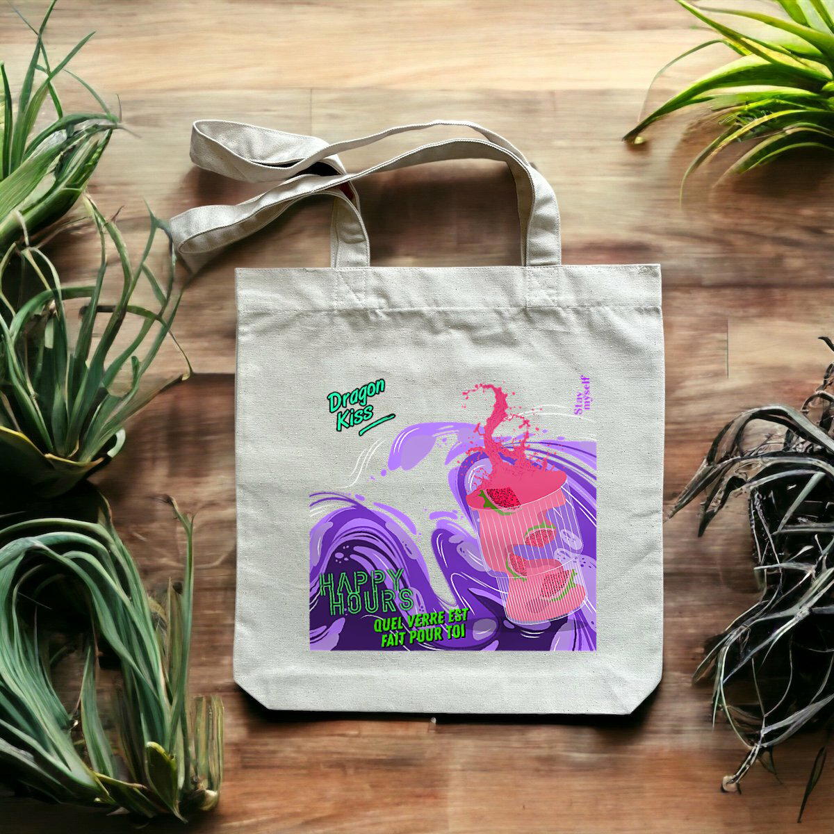 Image front Tote-bag - Happy Hours Mocktails - Dragon Kiss