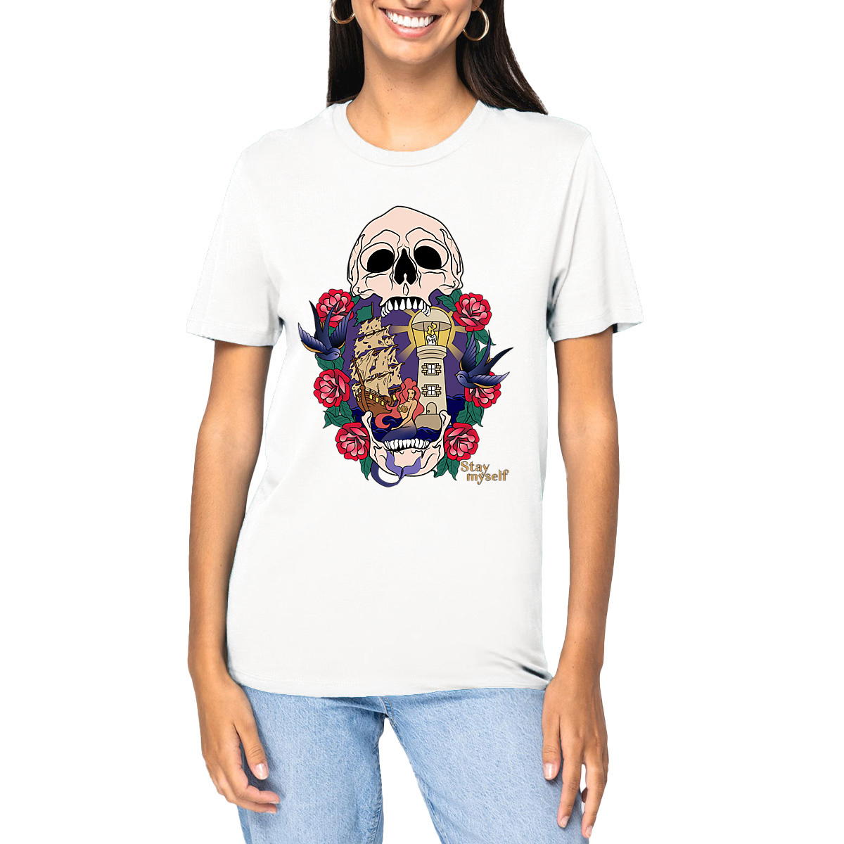 Image front T-shirt épais - Traditionnel Américain