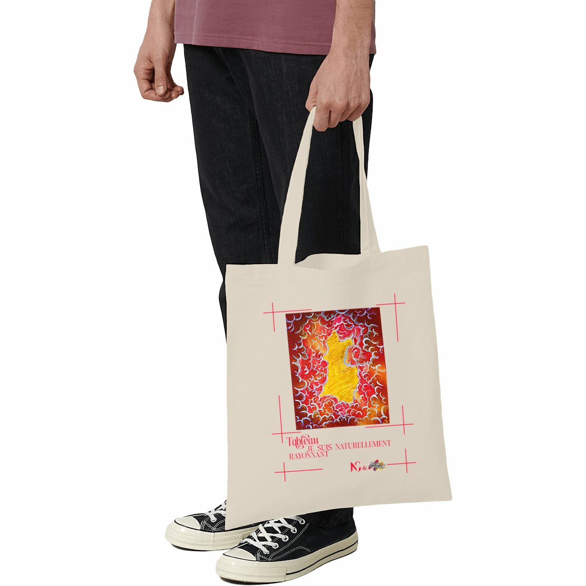 Image front Tote-bag léger - Tableau - Rayonnant