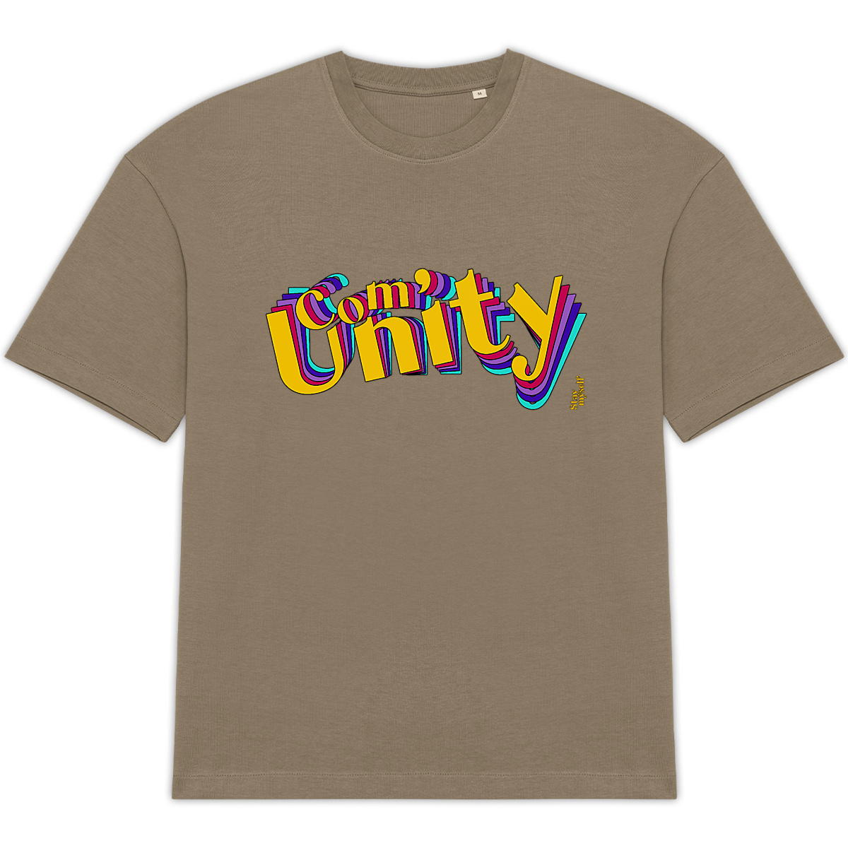 Image back T-shirt Oversize - Com'Unity