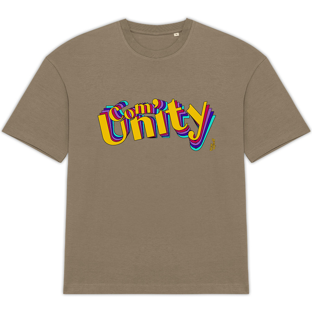 Image back T-shirt Oversize - Com'Unity