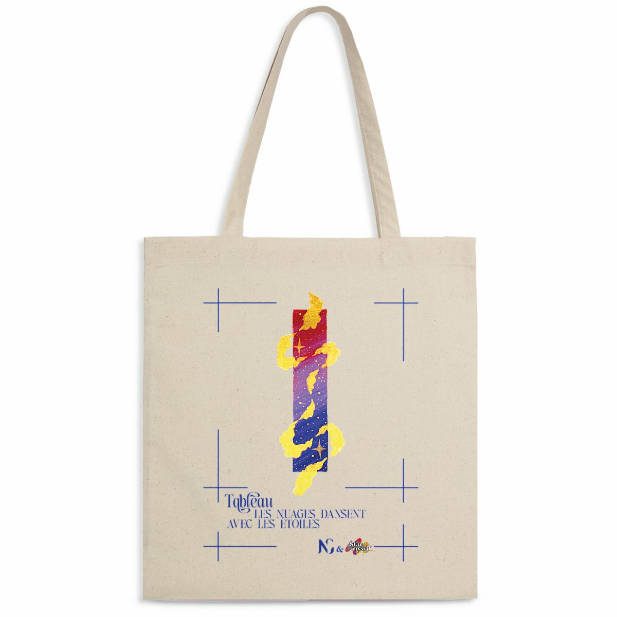 Image back Tote-bag léger - Tableau - Dansons sous les Etoiles