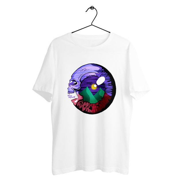 Image back T-shirt épais - Eye Skull