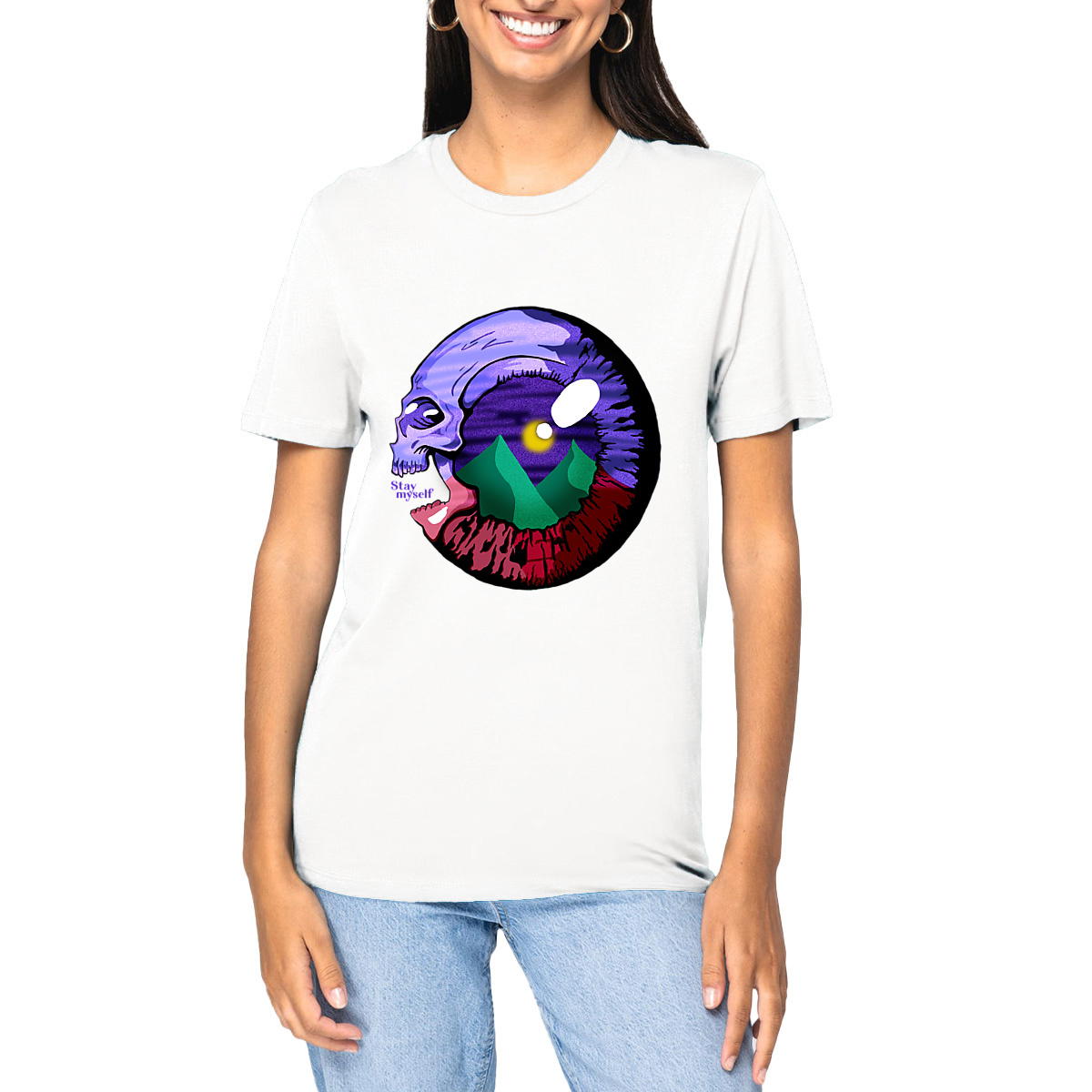 Image front T-shirt épais - Eye Skull