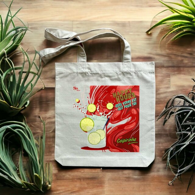Image front Tote-bag - Happy Hours - Caipirinha