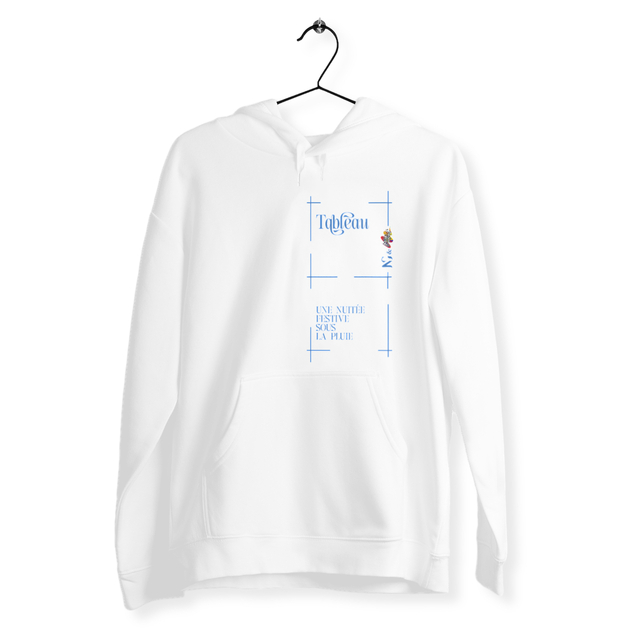 Image back Sweat à capuche - Tableau - Pluie Festive