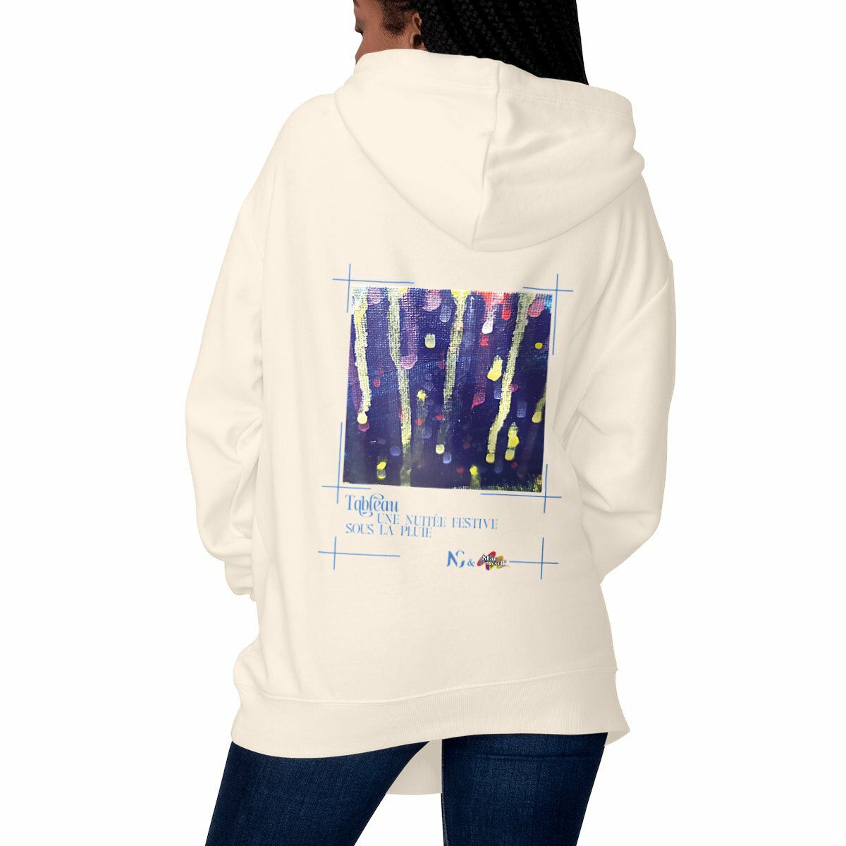 Image front Sweat épais - Tableau - Pluie Festive