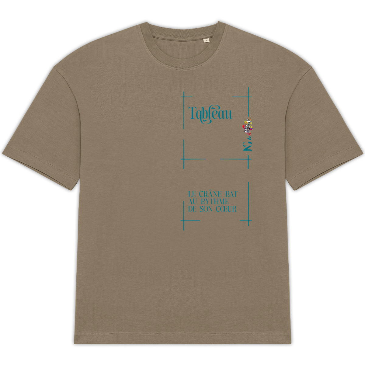 Image back T-shirt Oversize - Tableau - Au Rythme du Cœur