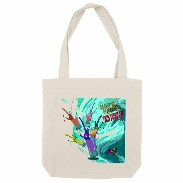 Image back Tote-bag - Happy Hours - Shots