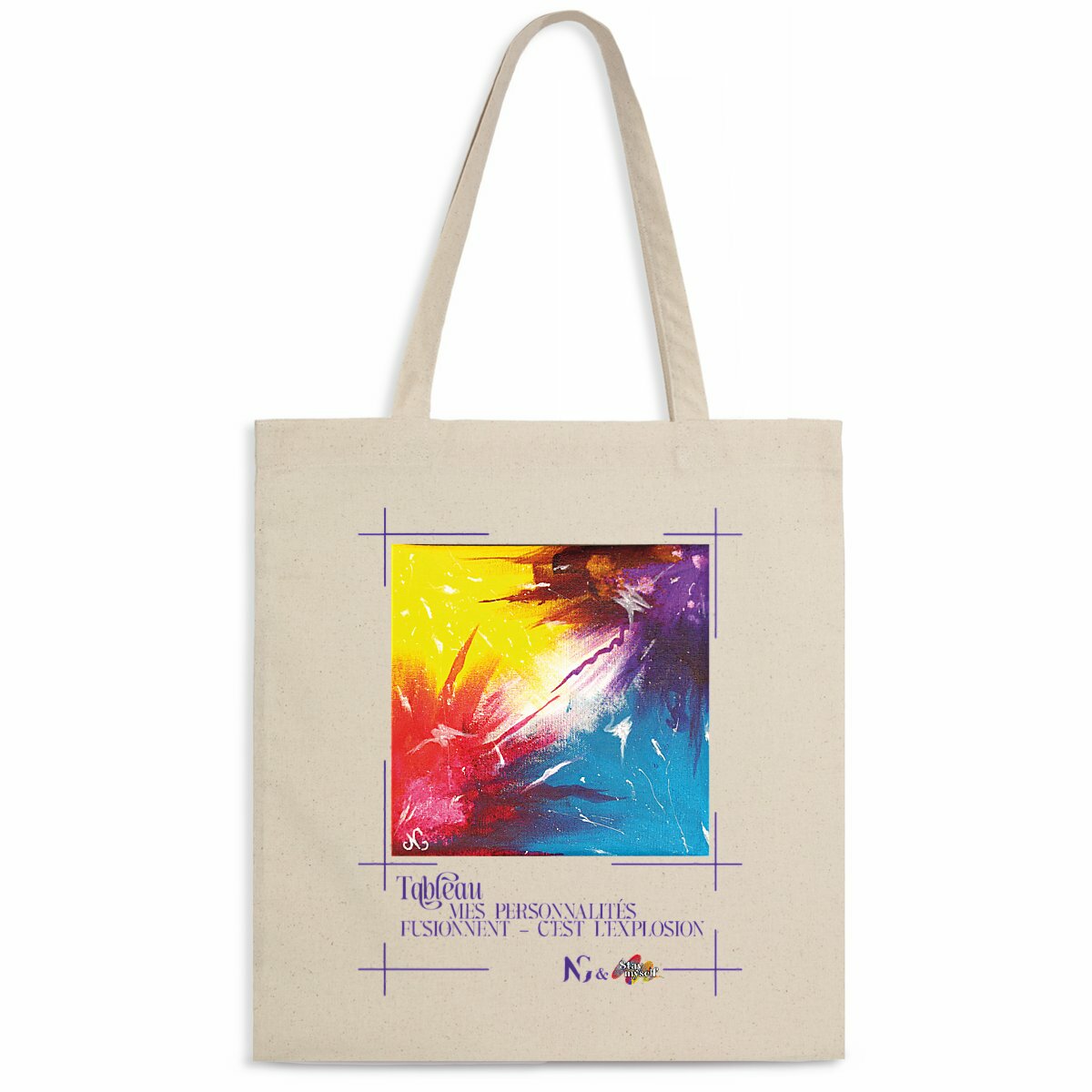 Image back Tote-bag léger - Tableau - Explosion