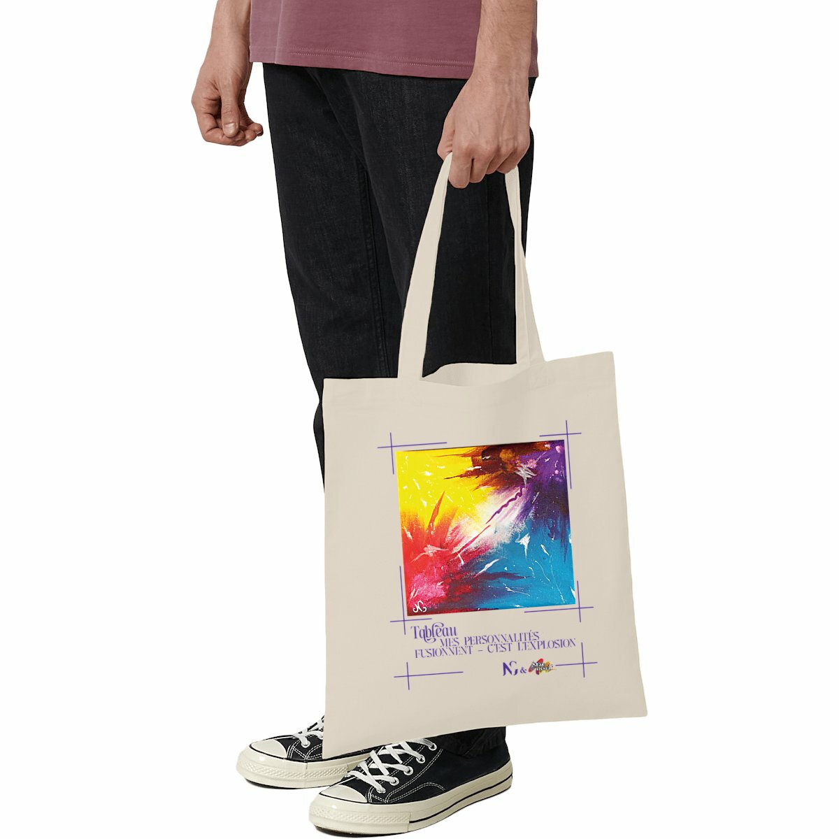 Image front Tote-bag léger - Tableau - Explosion