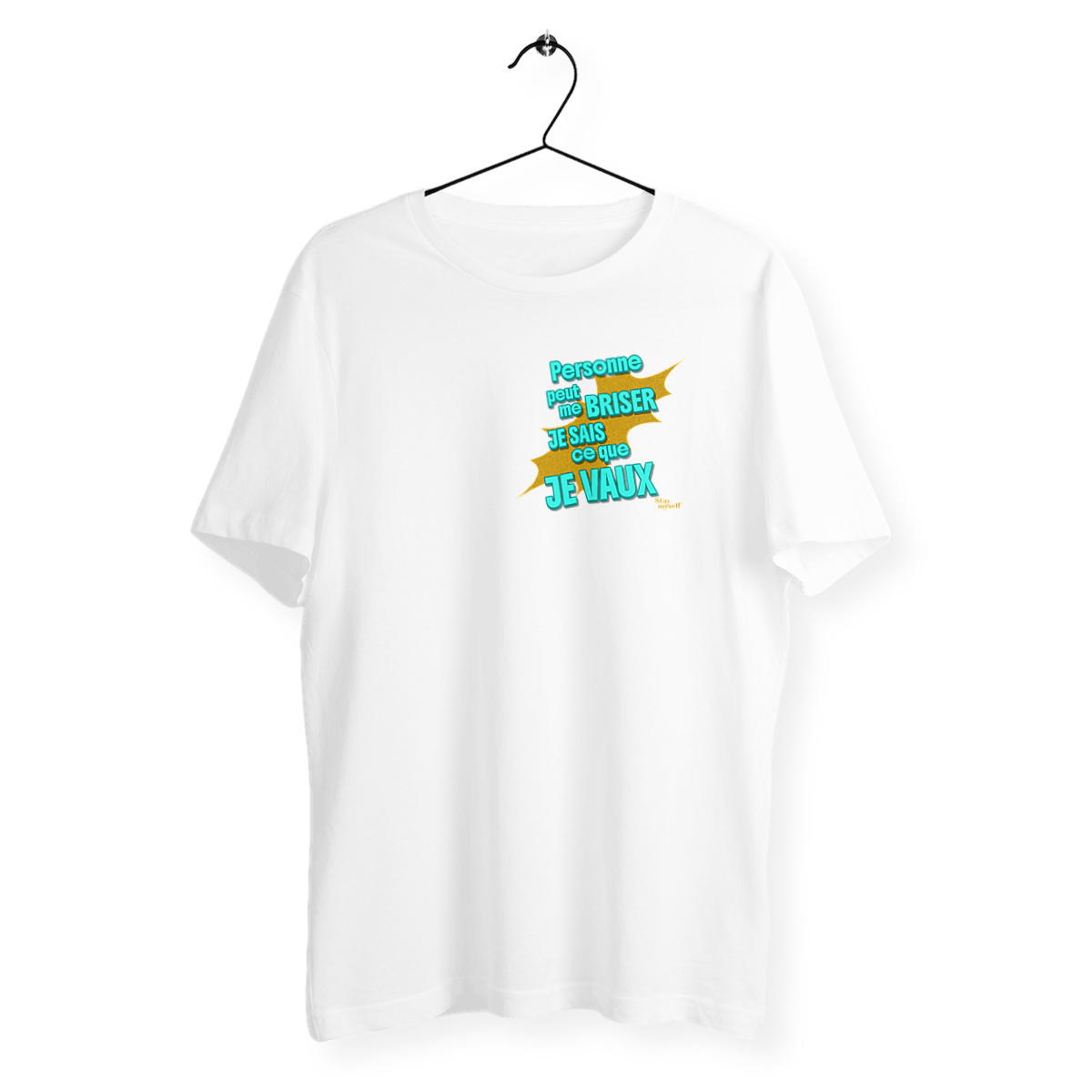 Image back T-shirt - STATUER no excuses - Moi même