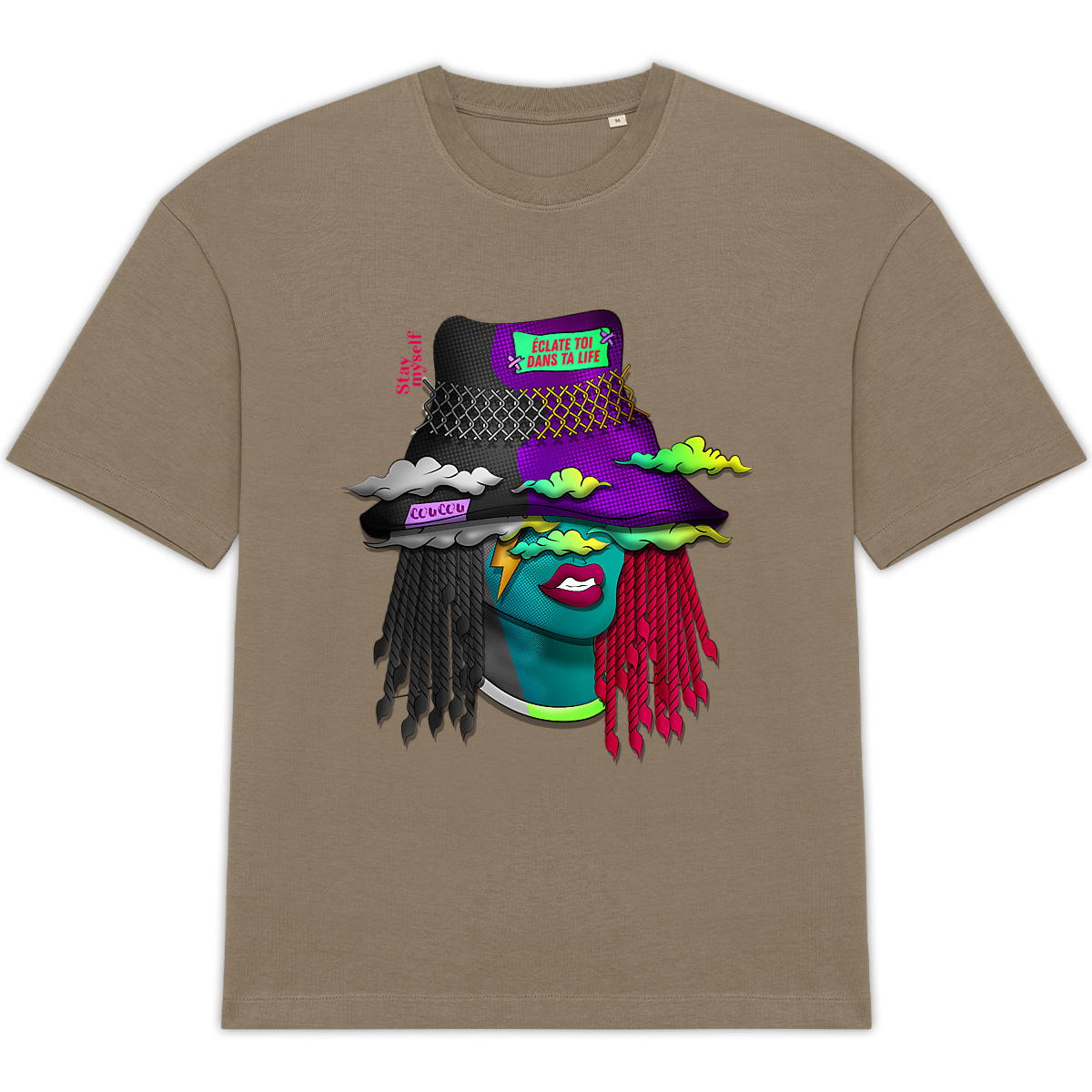 Image back T-shirt Oversize - Color ta Life