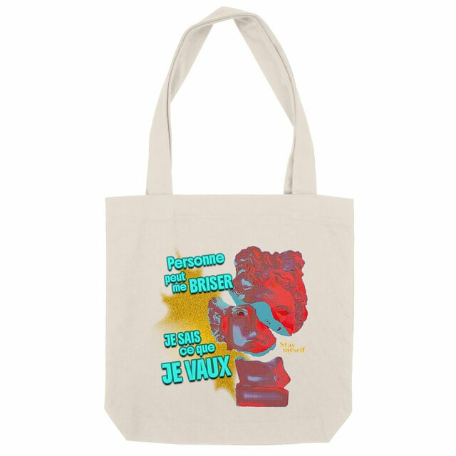 Image back Tote-bag - STATUER no excuses - Moi même