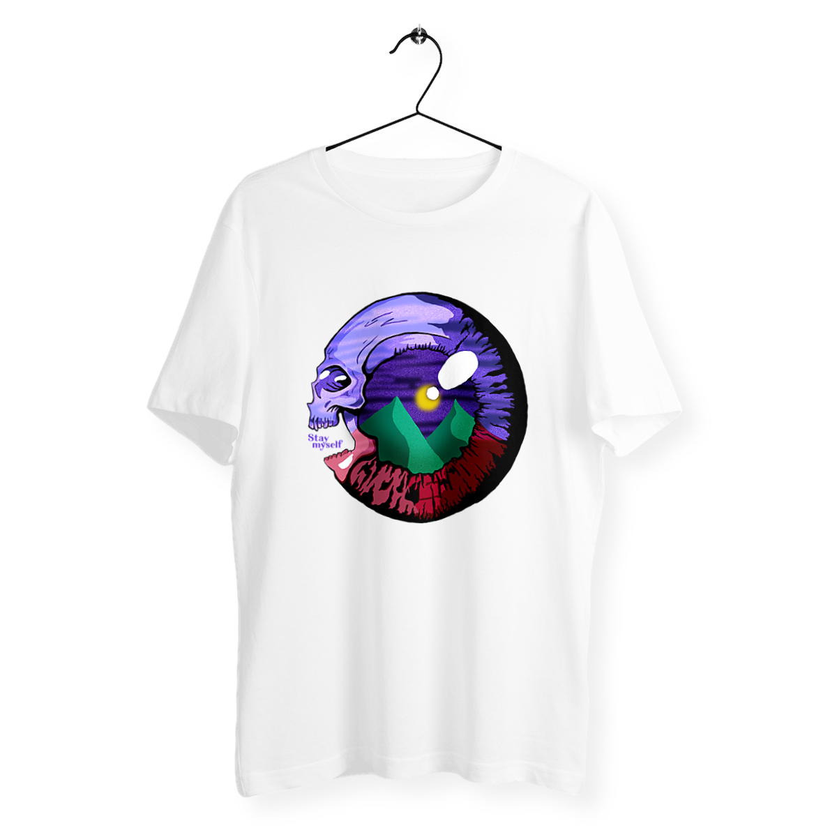 Image back T-shirt - Eye Skull