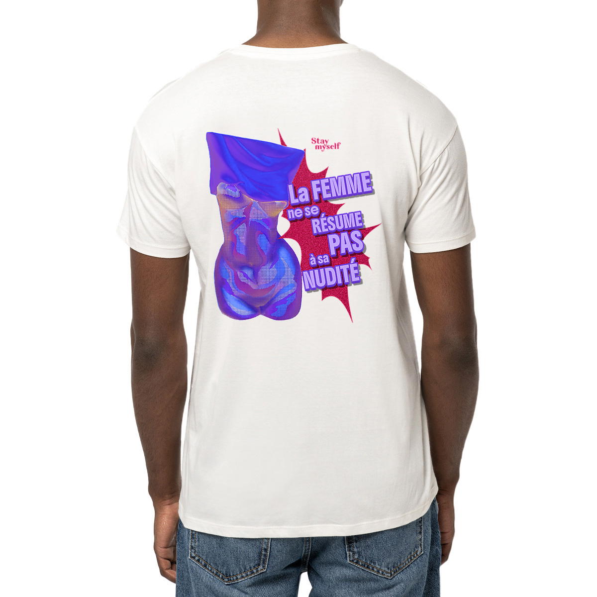 Image front T-shirt - STATUER no excuses - PWR