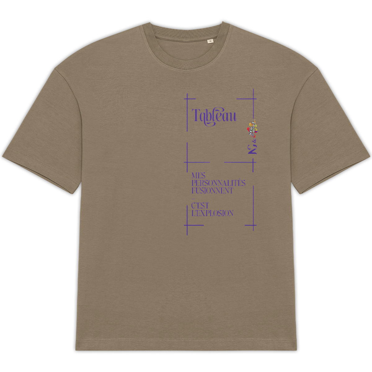 Image back T-shirt Oversize - Tableau - Explosion