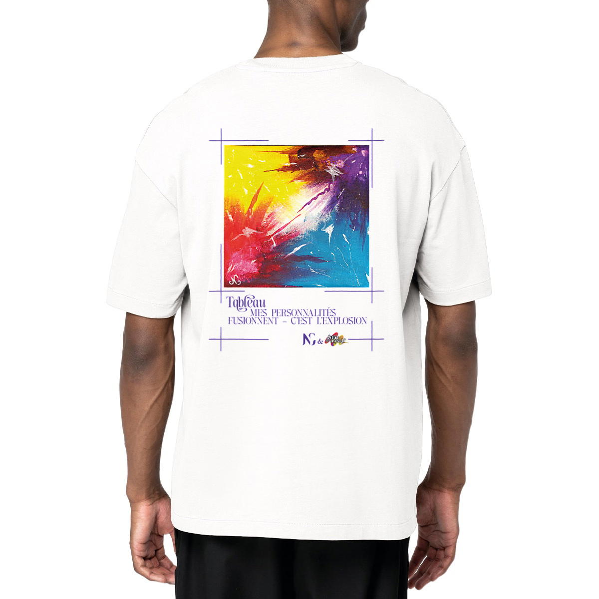 Image front T-shirt Oversize - Tableau - Explosion
