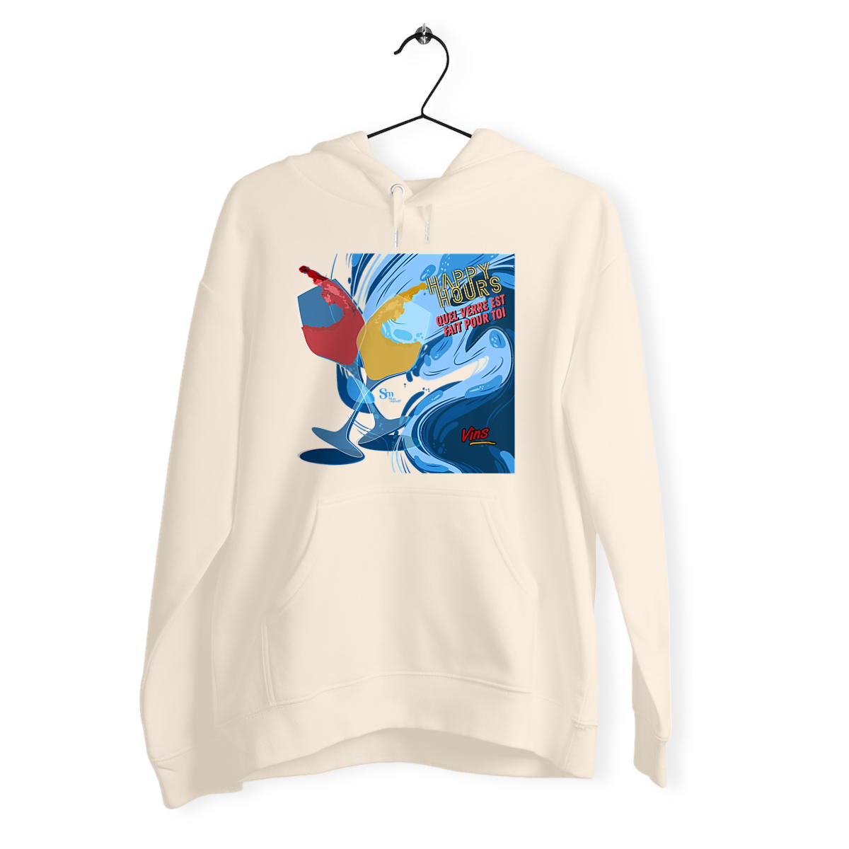 Image back Sweat épais - Happy Hours - Vins